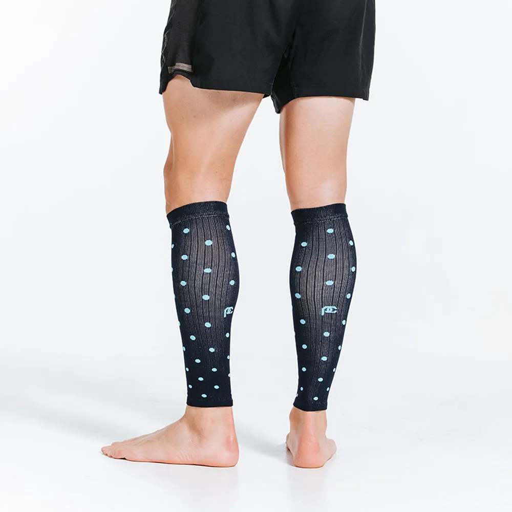 Calf Sleeves, Navy Dots sold by Pro Compression product image thumbnail 4