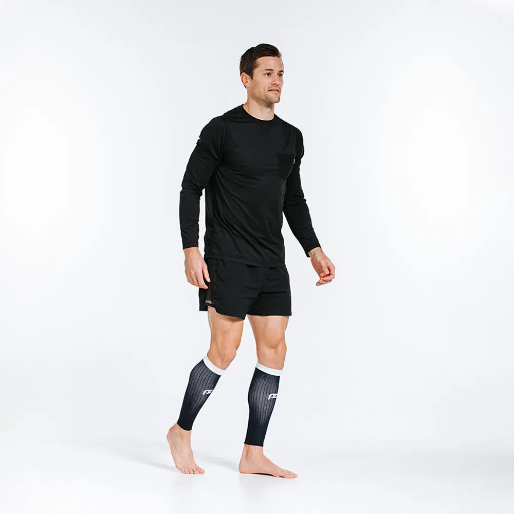 Calf Sleeves, Navy over White sold by Pro Compression product image thumbnail 2