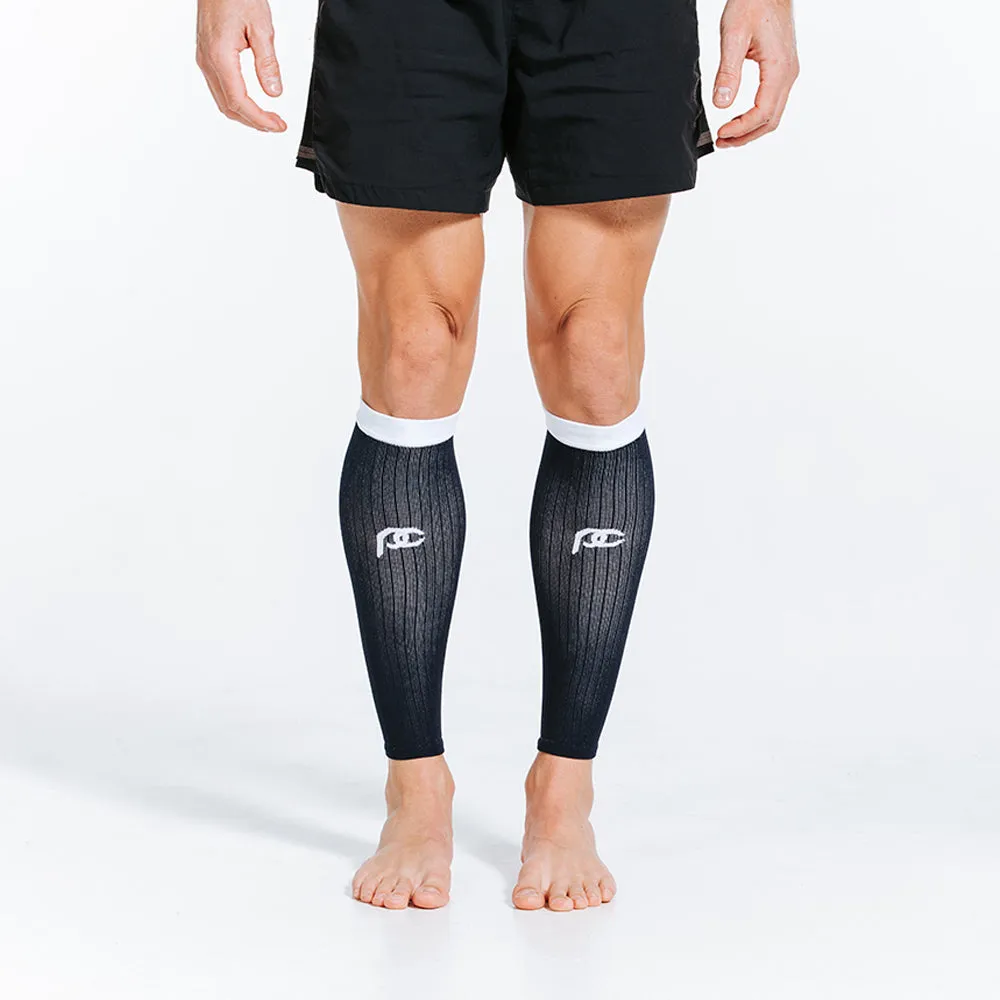 Calf Sleeves, Navy over White sold by Pro Compression product image thumbnail 3