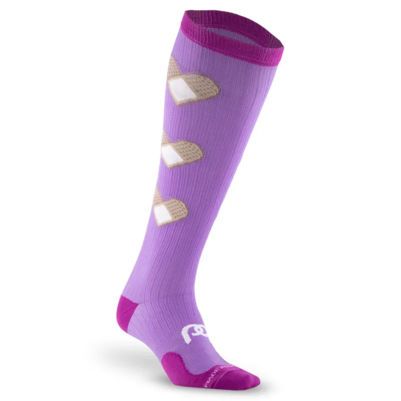 Marathon, Lilac Bandage Hearts made by Pro Compression
