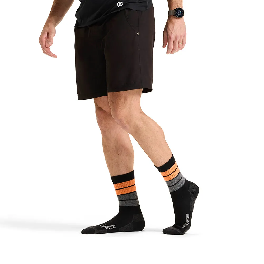 Merino Wool Trail Crew, Black Rock Blaze sold by Pro Compression product image thumbnail 4