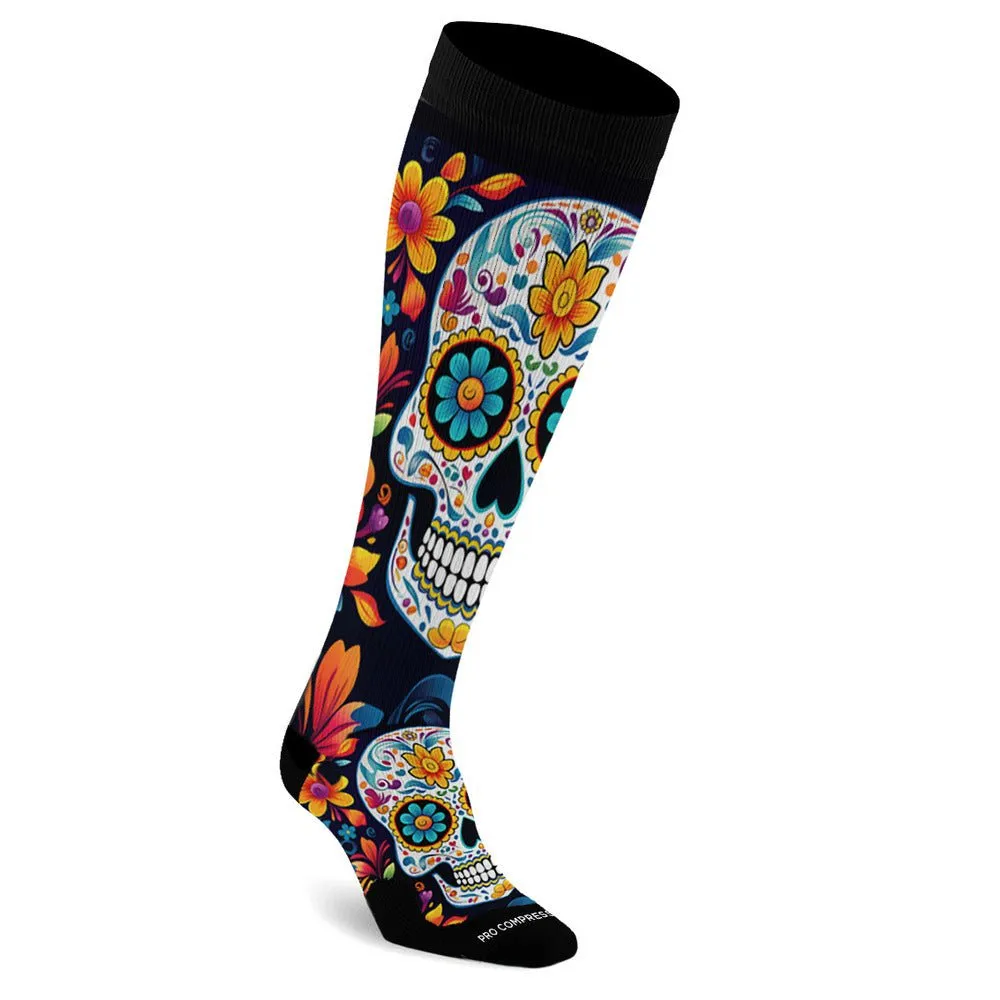 Marathon Printed, Sugar Skulls sold by Pro Compression
