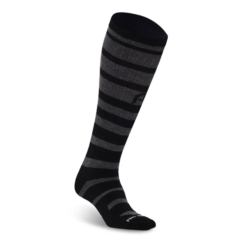 Marathon Bamboo Wool, Black Grey Stripes sold by Pro Compression