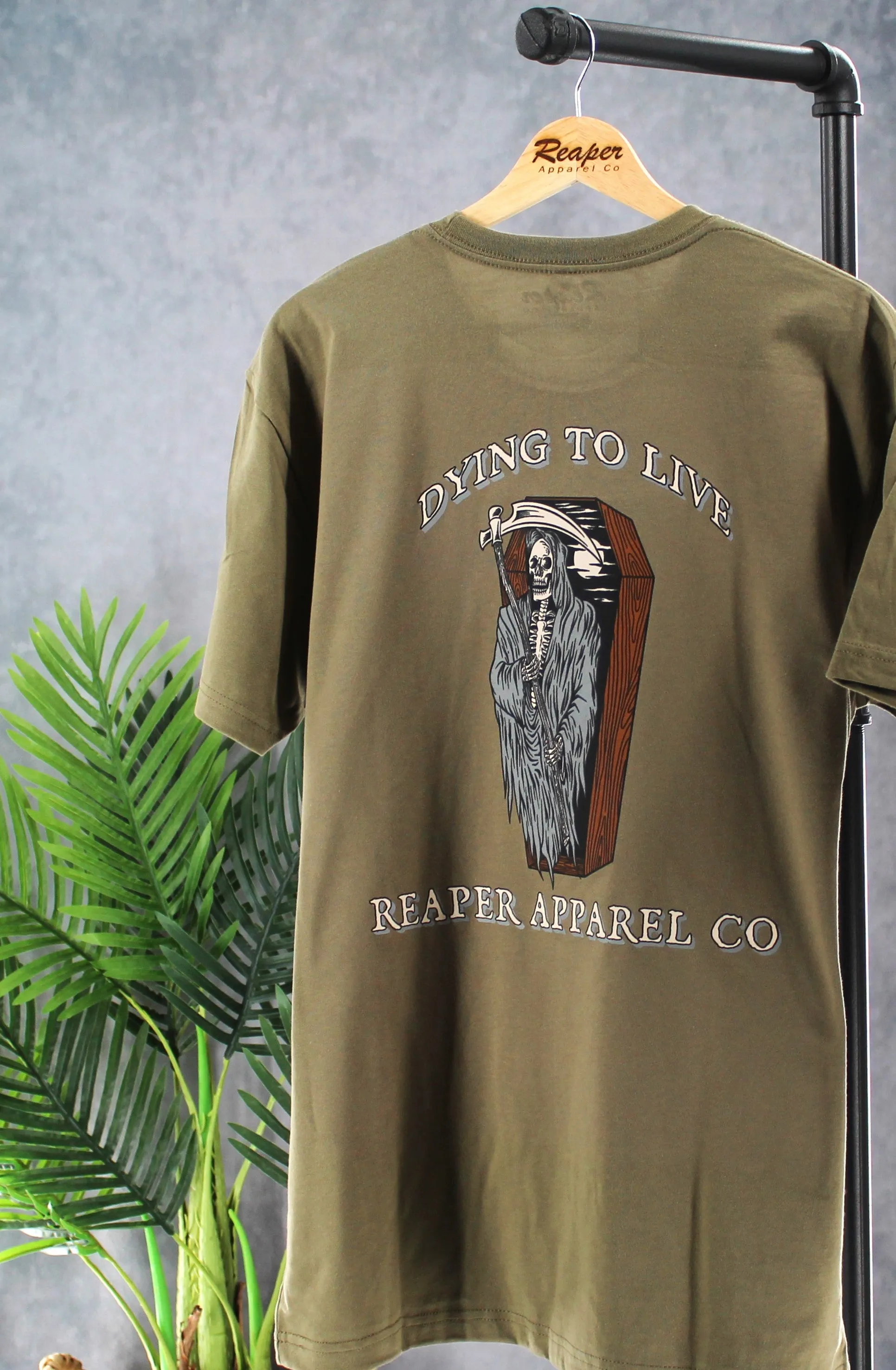 Dying to Live Tee sold by Reaper Apparel Co product image thumbnail 3