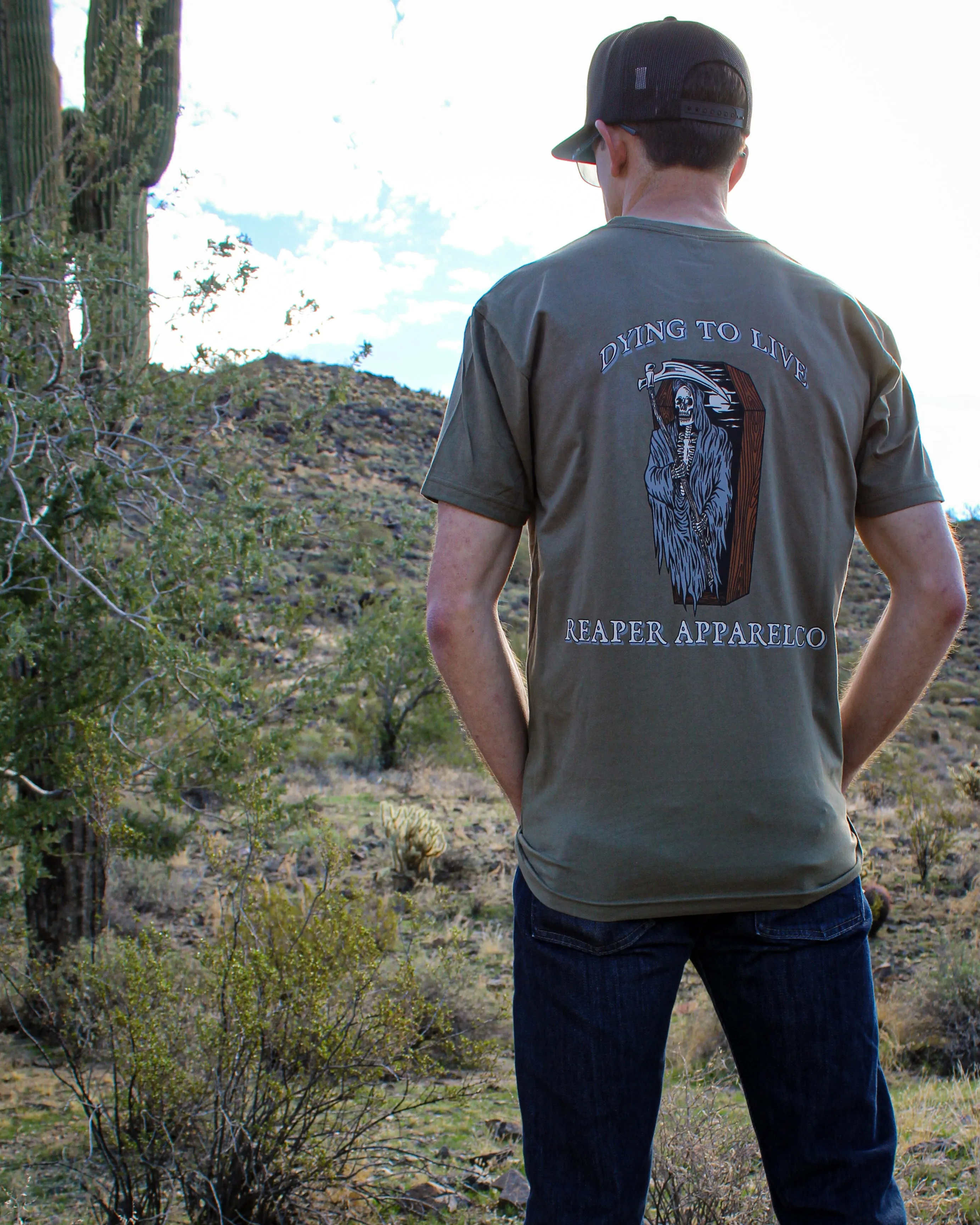 Dying to Live Tee sold by Reaper Apparel Co product image thumbnail 5