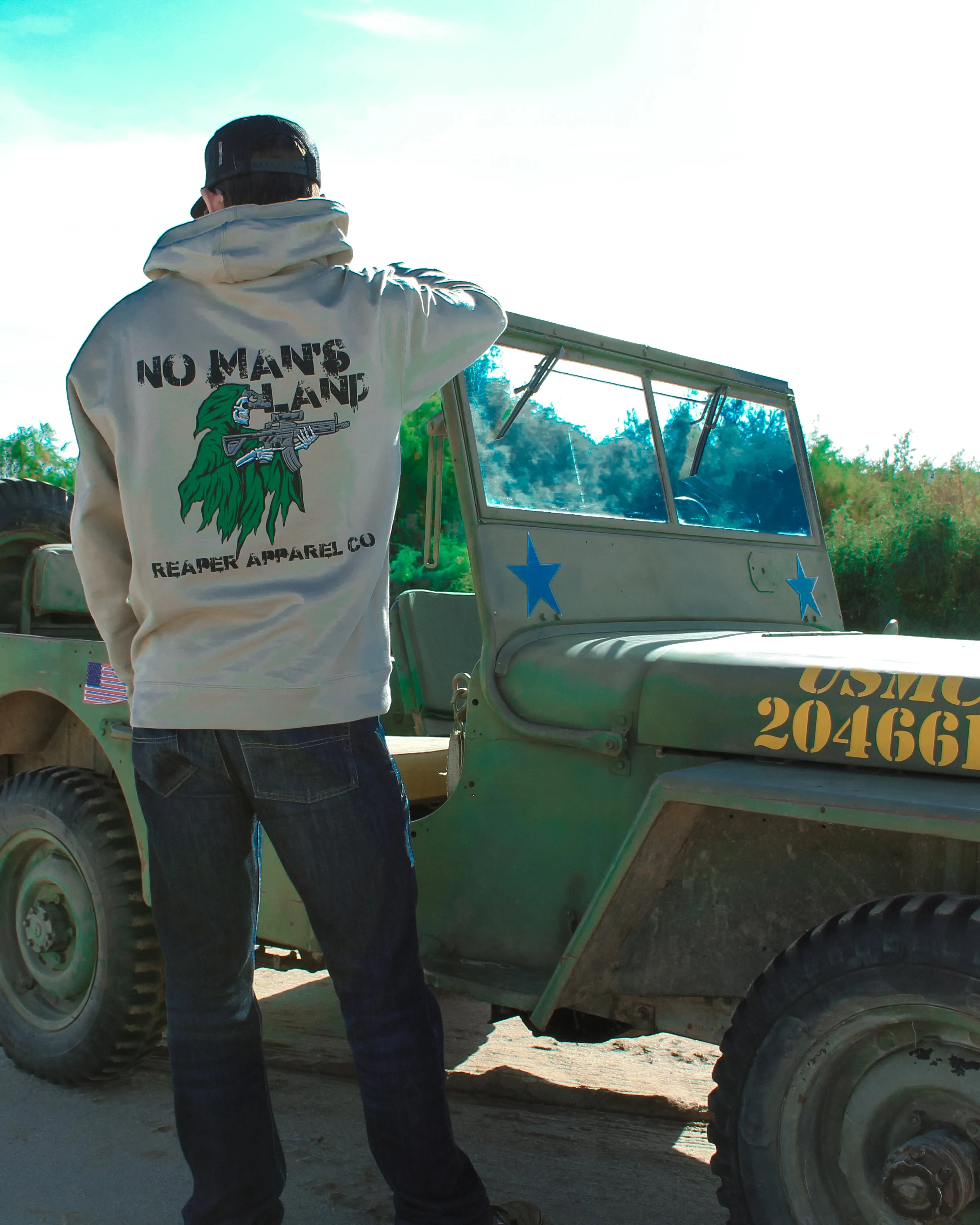 No Man's Land Hoodie sold by Reaper Apparel Co product image thumbnail 3