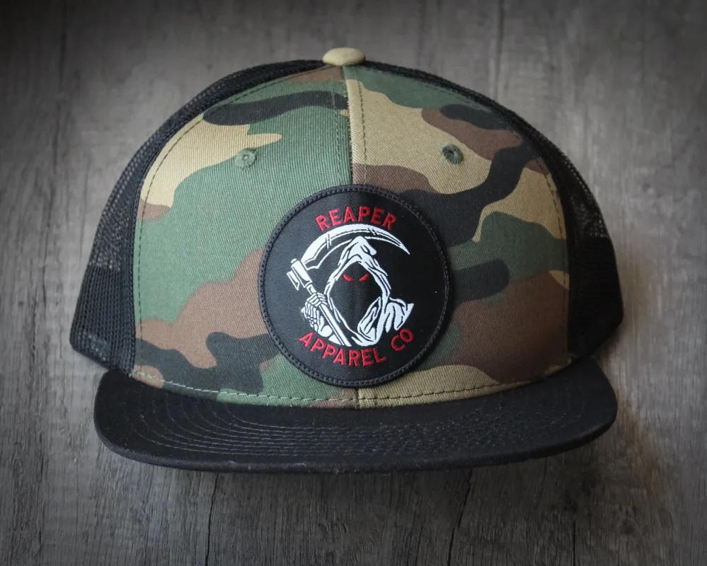 Camo Logo Snapback sold by Reaper Apparel Co