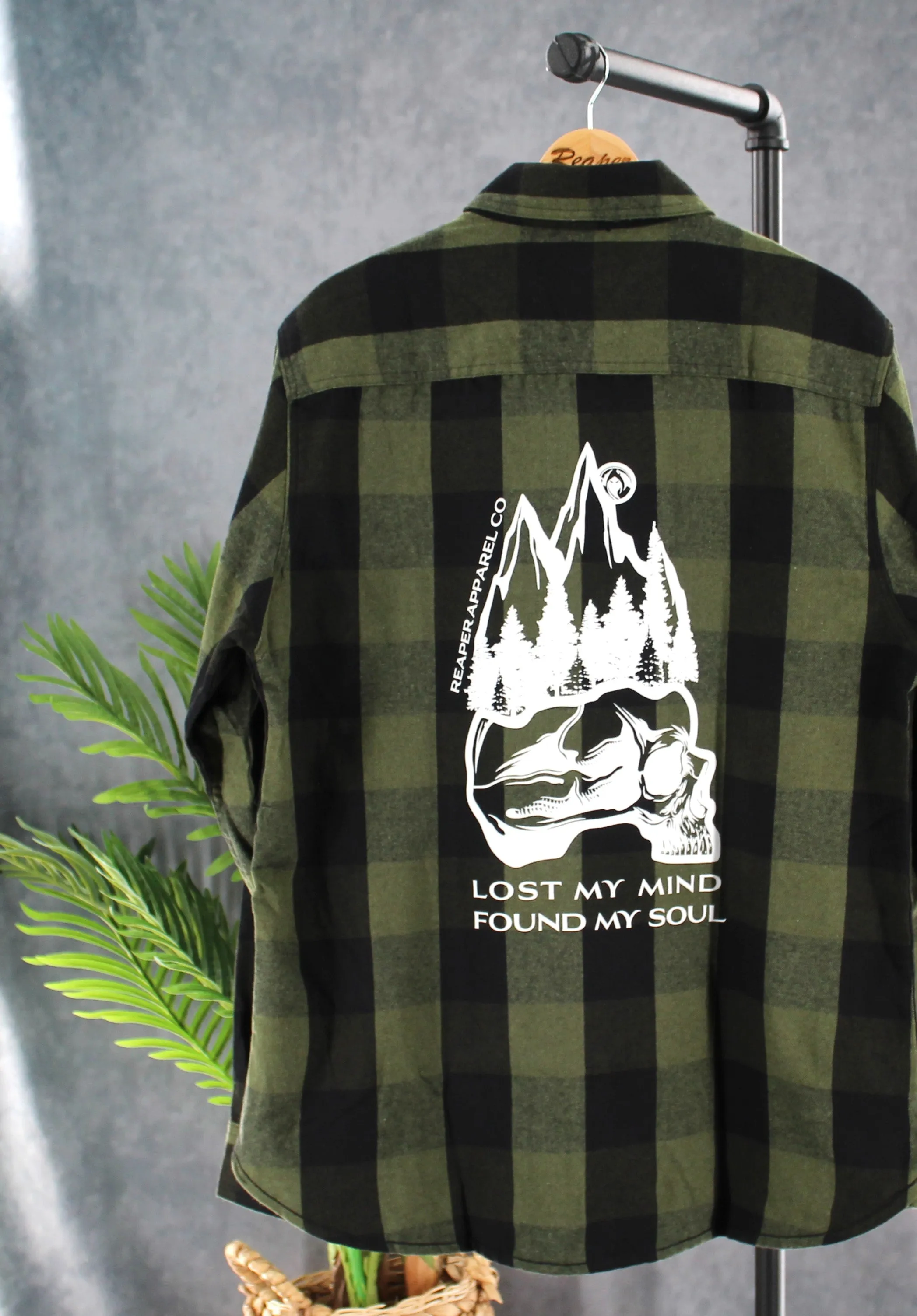 Lost My Mind Flannel sold by Reaper Apparel Co