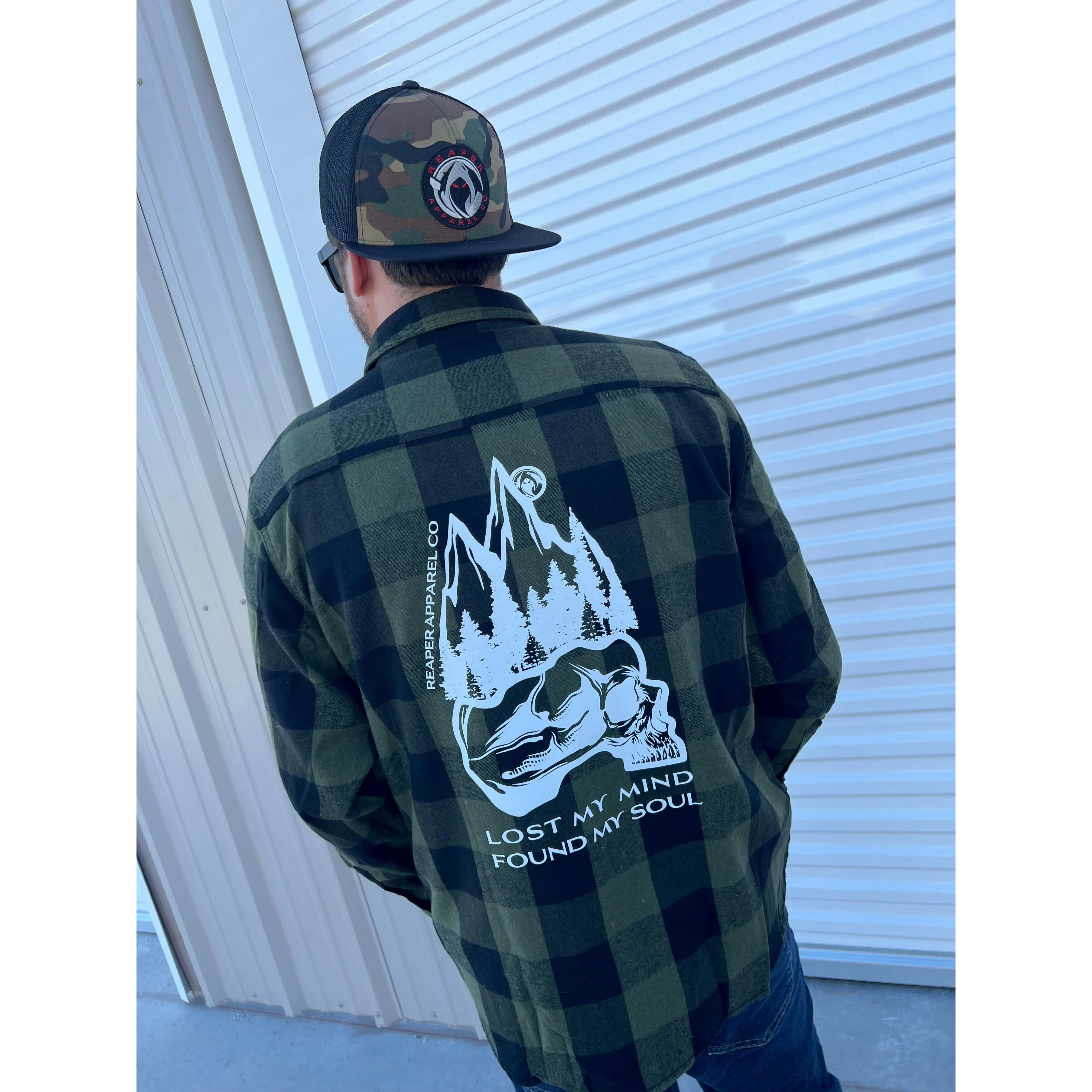 Lost My Mind Flannel sold by Reaper Apparel Co product image thumbnail 4