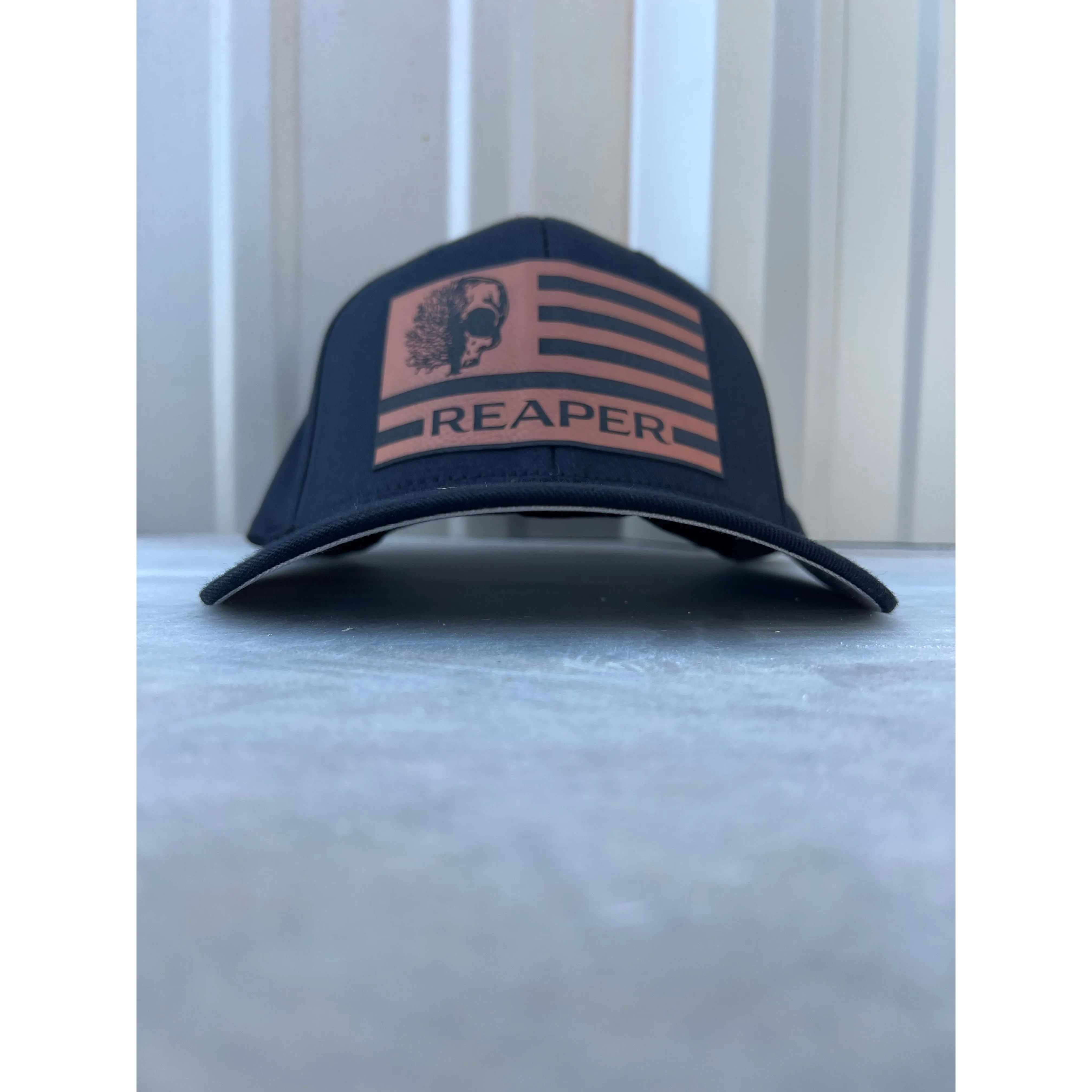 Reaper Flag Leather Patch FLEXFIT sold by Reaper Apparel Co product image thumbnail 2
