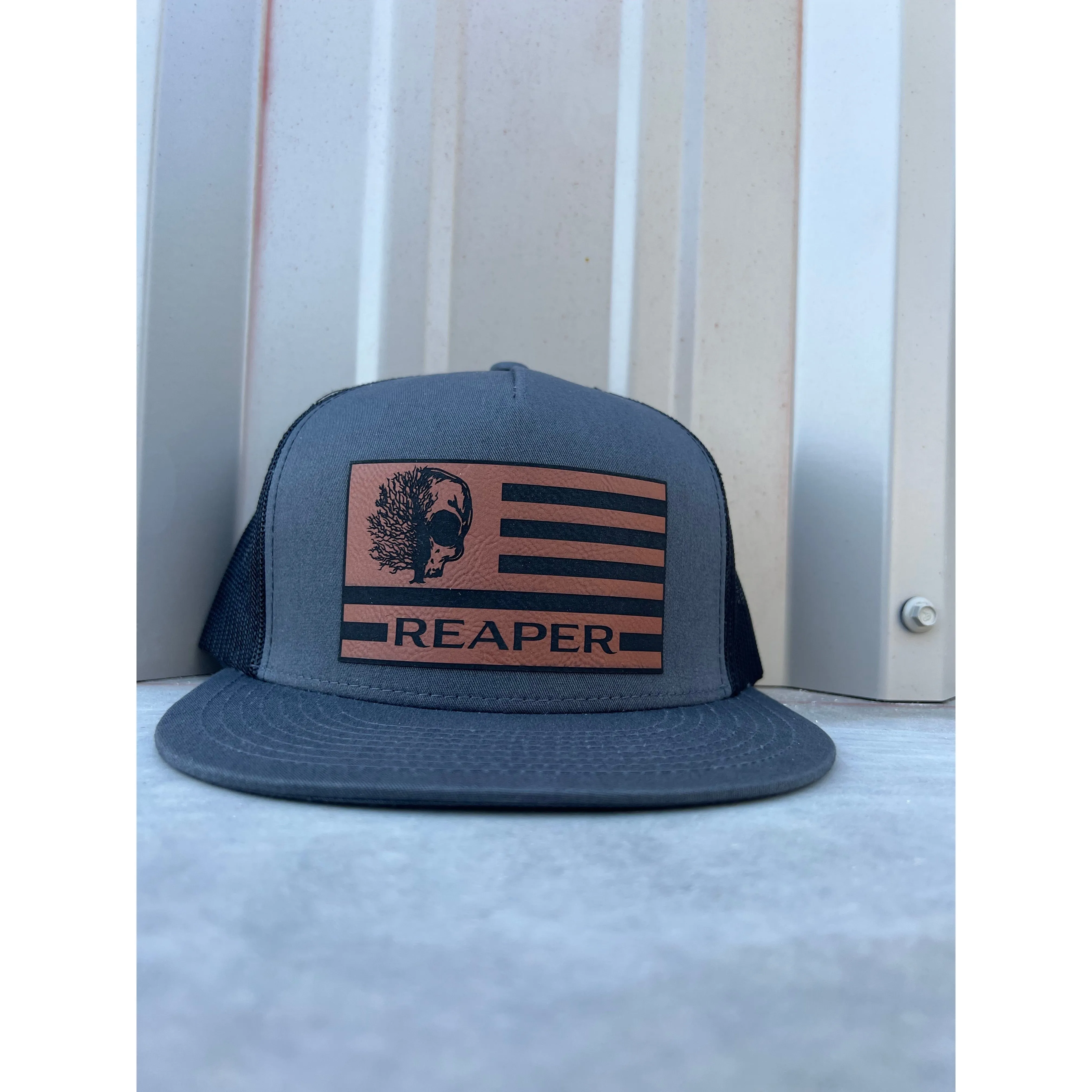 Reaper Leather Flag Snapback sold by Reaper Apparel Co product image thumbnail 5