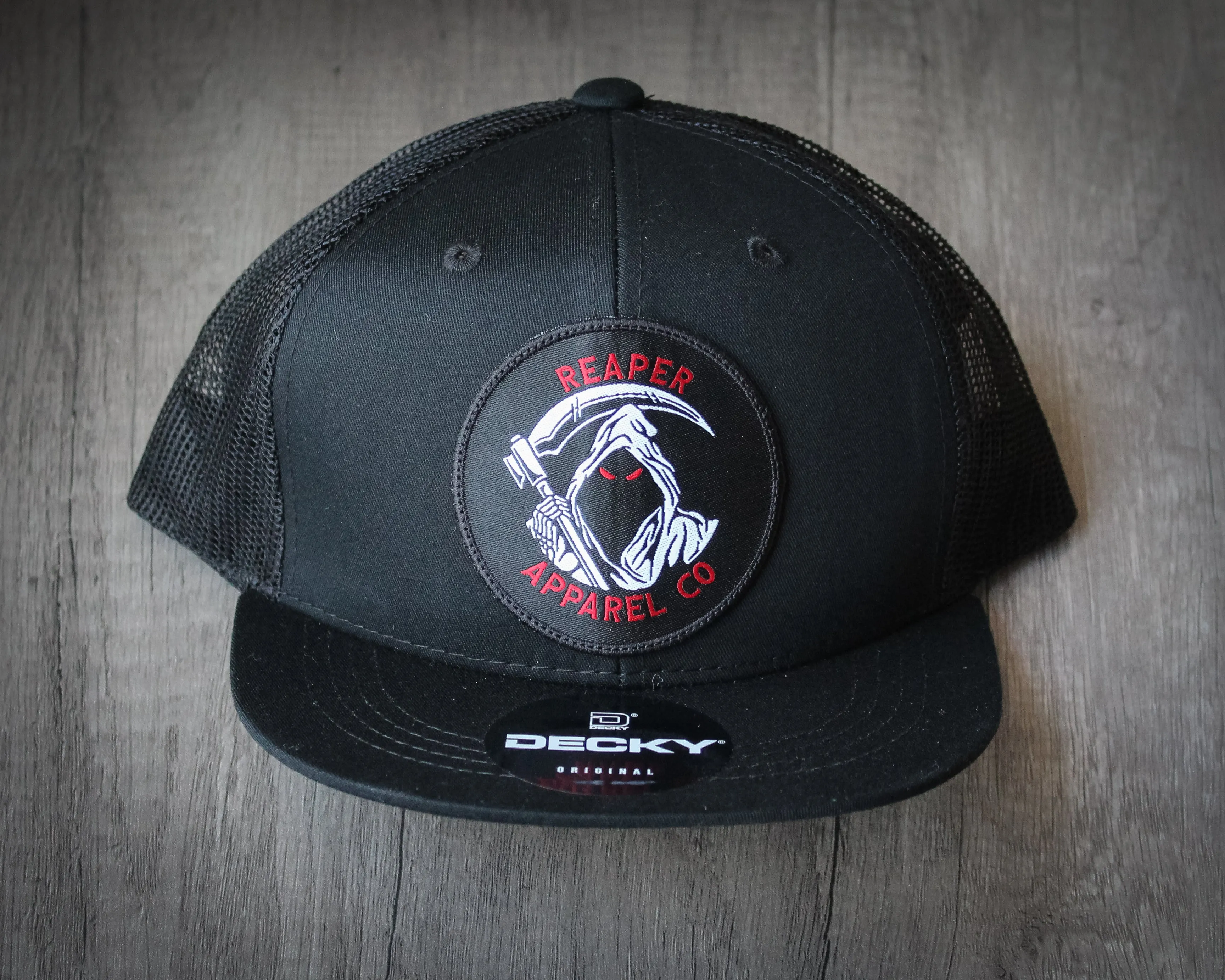 Youth Reaper Logo Hat- Black Snapback sold by Reaper Apparel Co