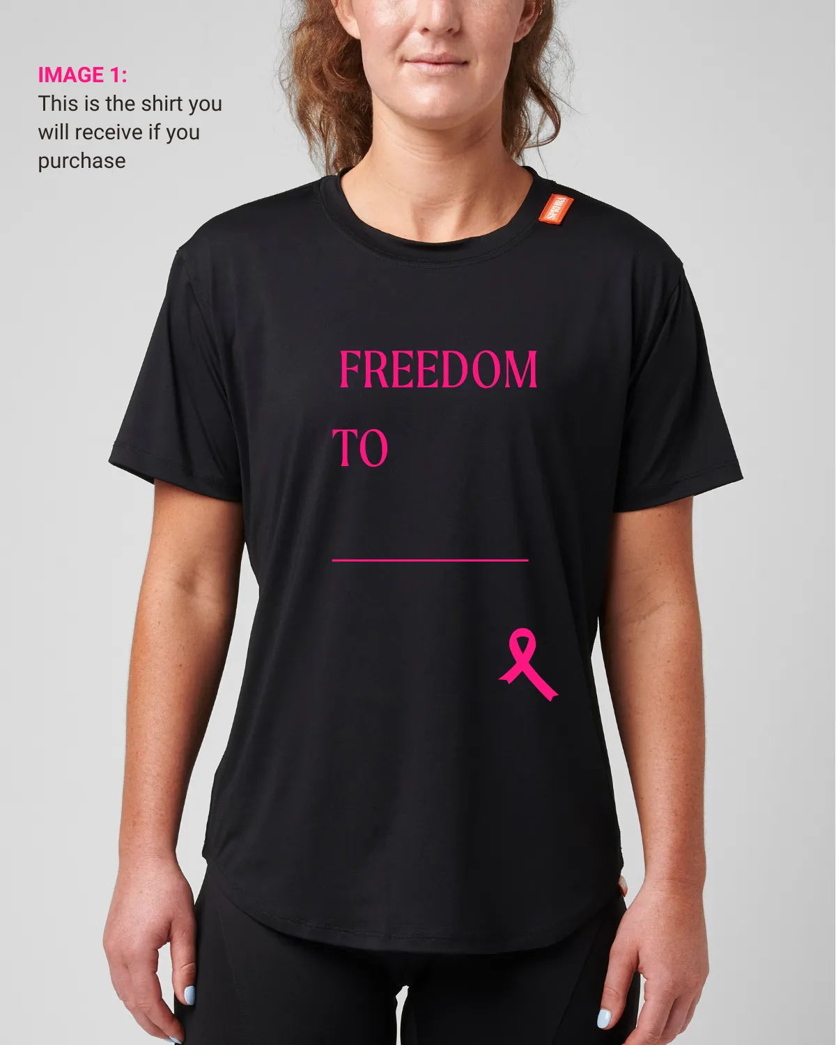 Breast Cancer Awareness | Wavy Stretchy Athletic Tee sold by SPRHRA