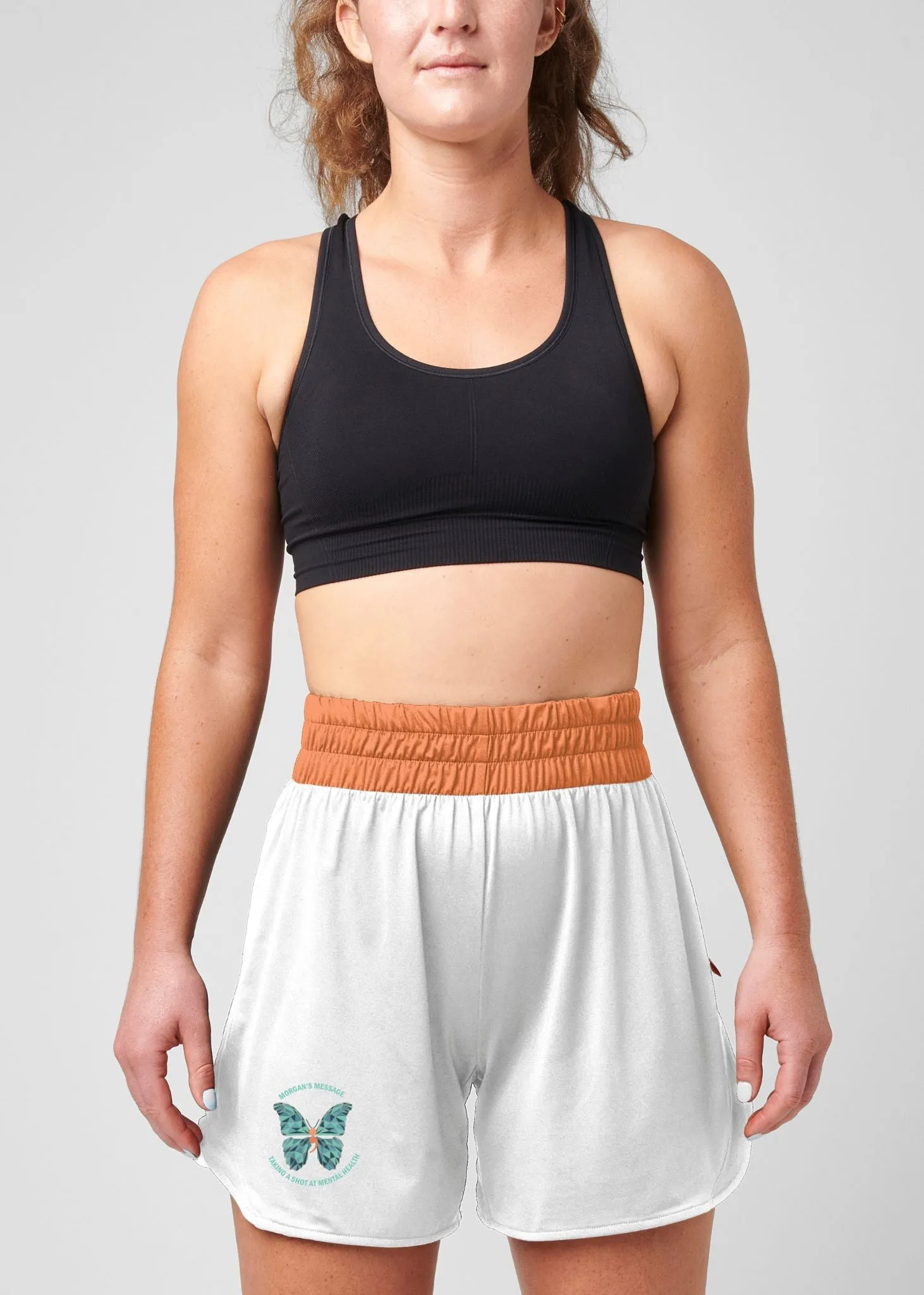 Morgan's Message Wavy Stretchy Shorts sold by SPRHRA