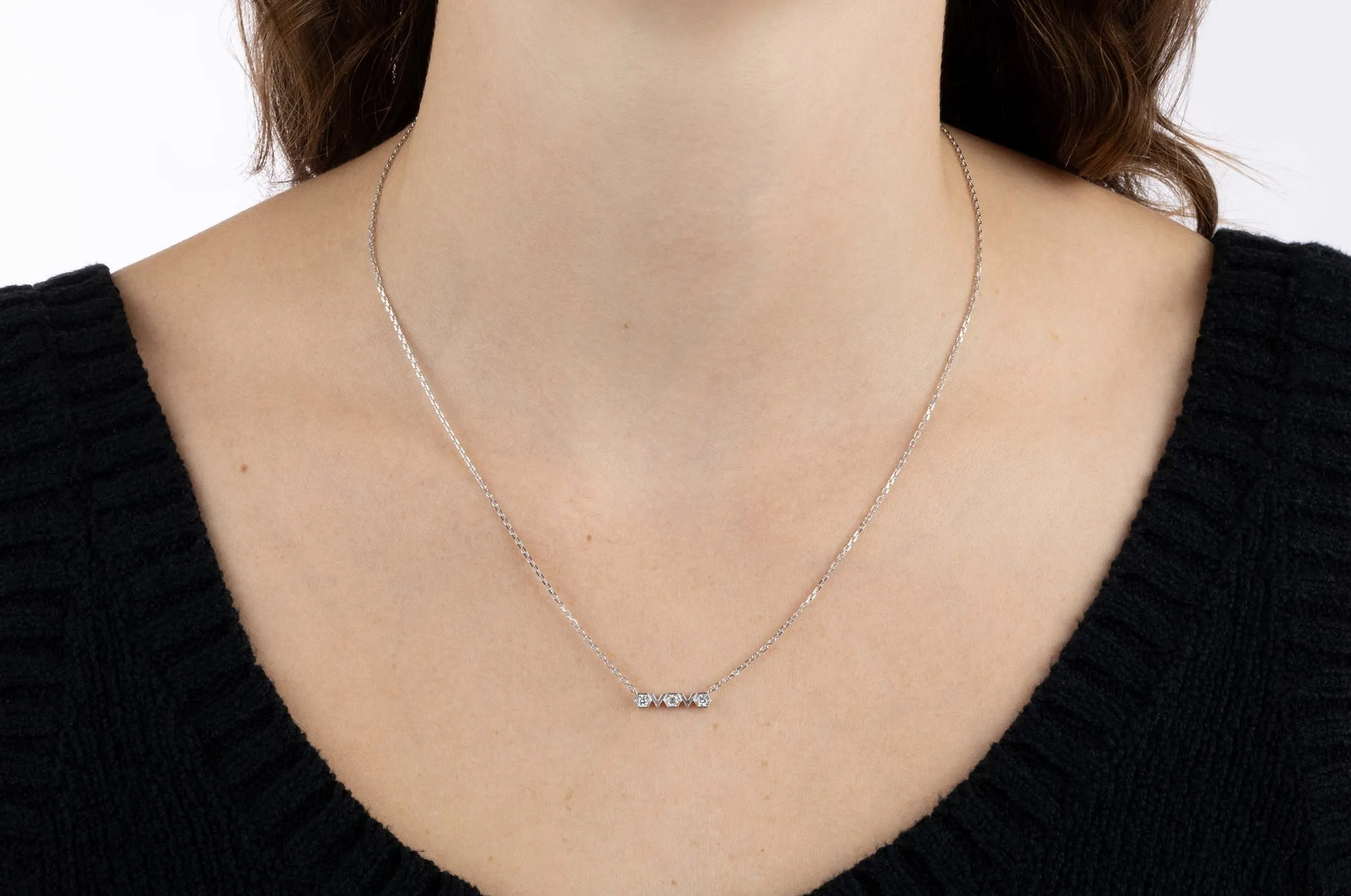 V Diamond Necklace sold by Veniroeshop product image thumbnail 2