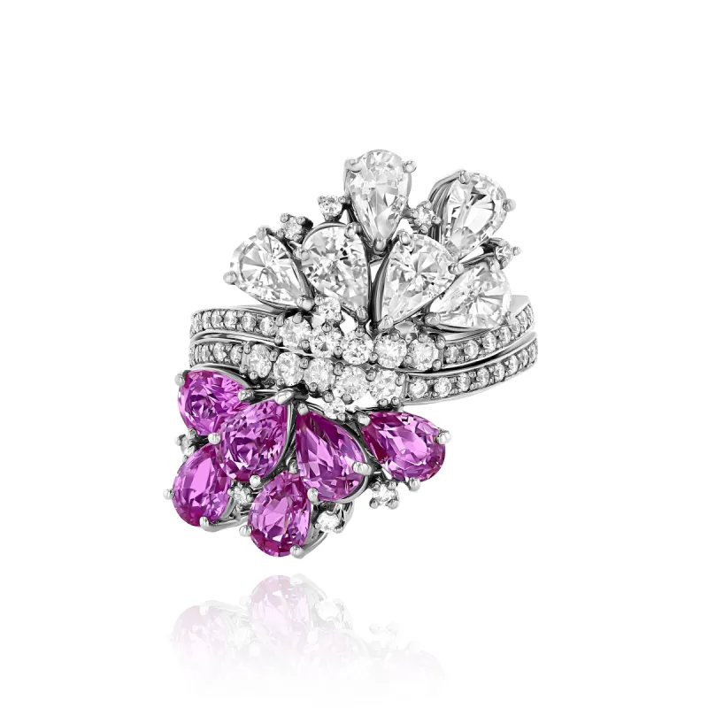 Twin Blossom Ring sold by Veniroeshop
