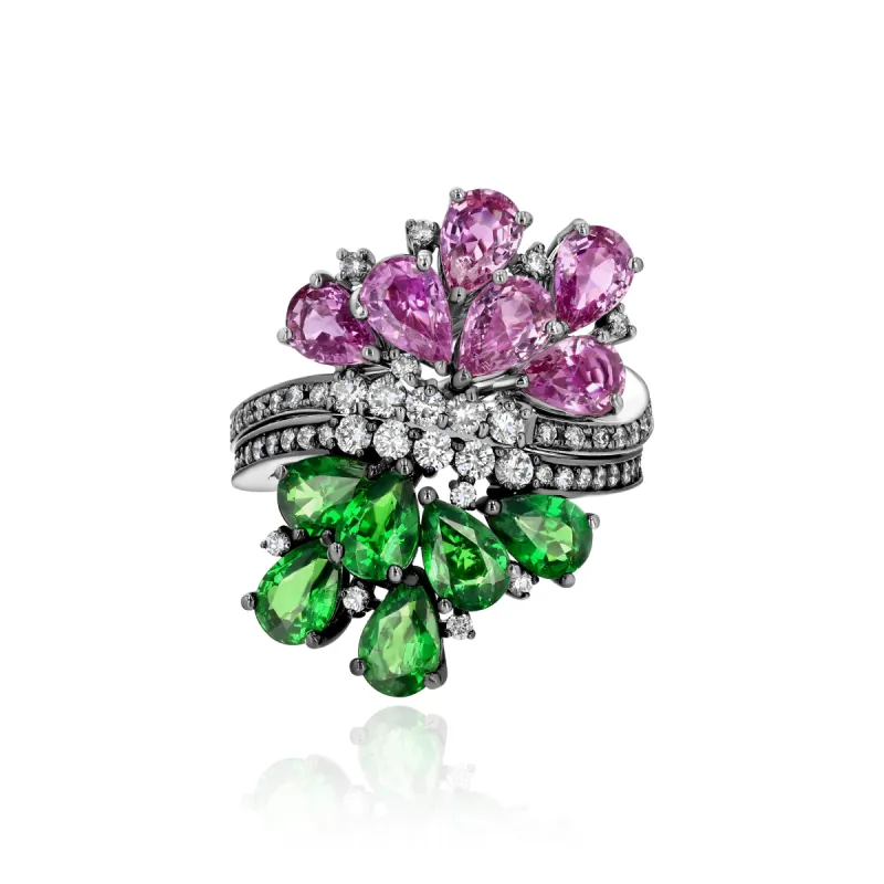 Twin Blossom Ring sold by Veniroeshop