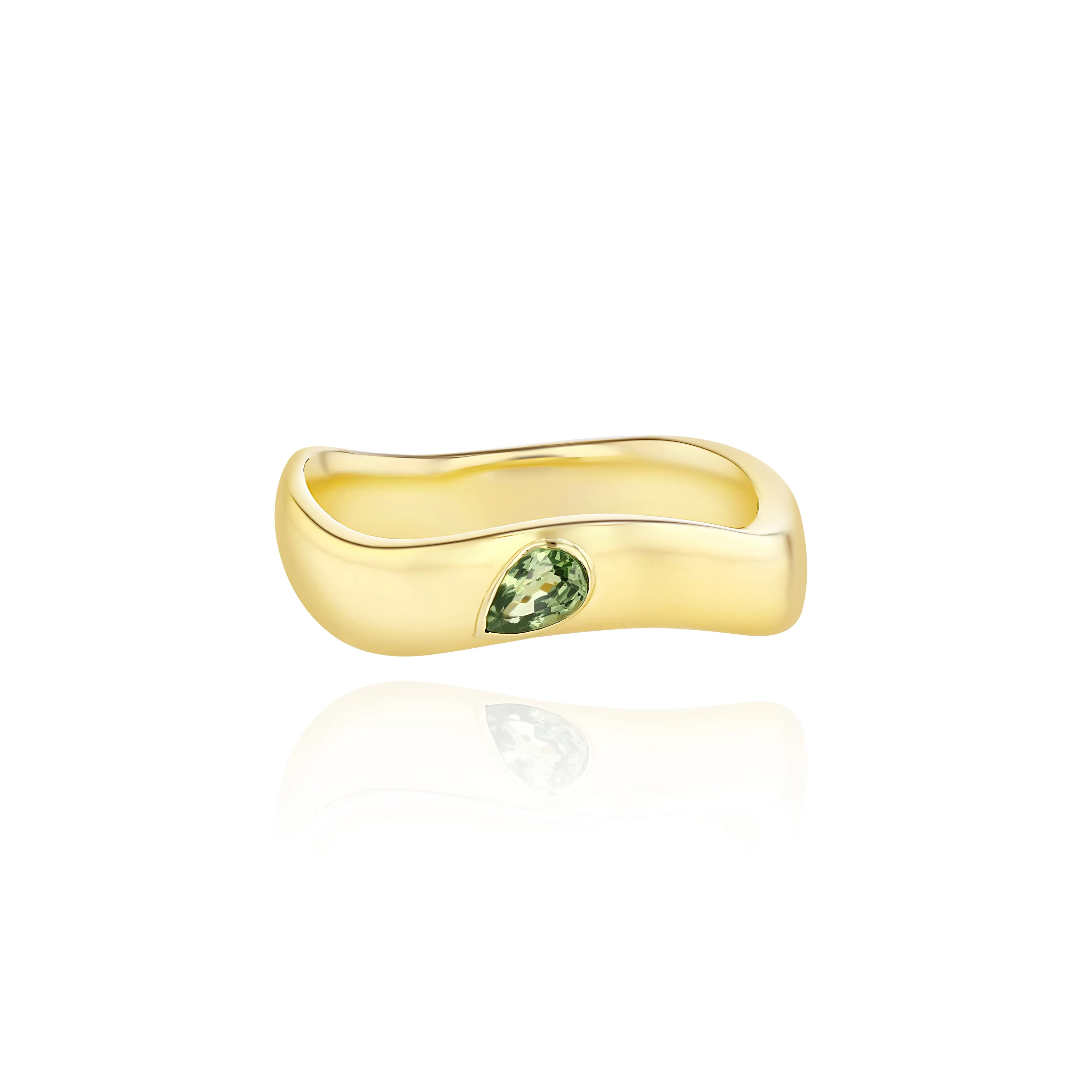 Yellow Gold Vermeil Curve Ring sold by Veniroeshop product image thumbnail 2