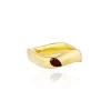 Yellow Gold Vermeil Gemstone Curve Ring sold by Veniroeshop