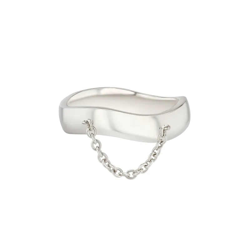 Chain Curve Ring sold by Veniroeshop