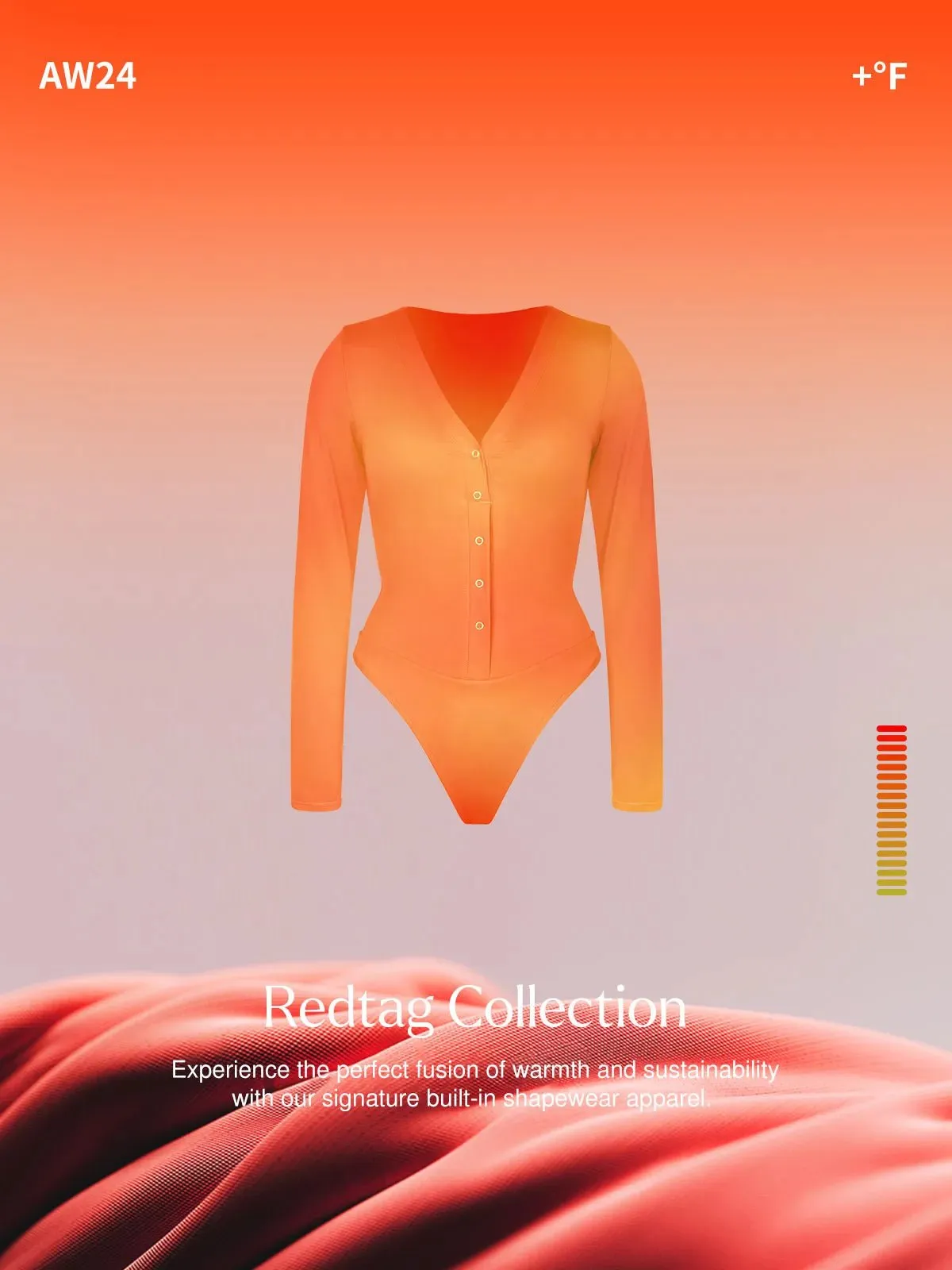 Redtag Thermal Shapewear Long Sleeve Tummy Control Bodysuit sold by Popilush product image thumbnail 2