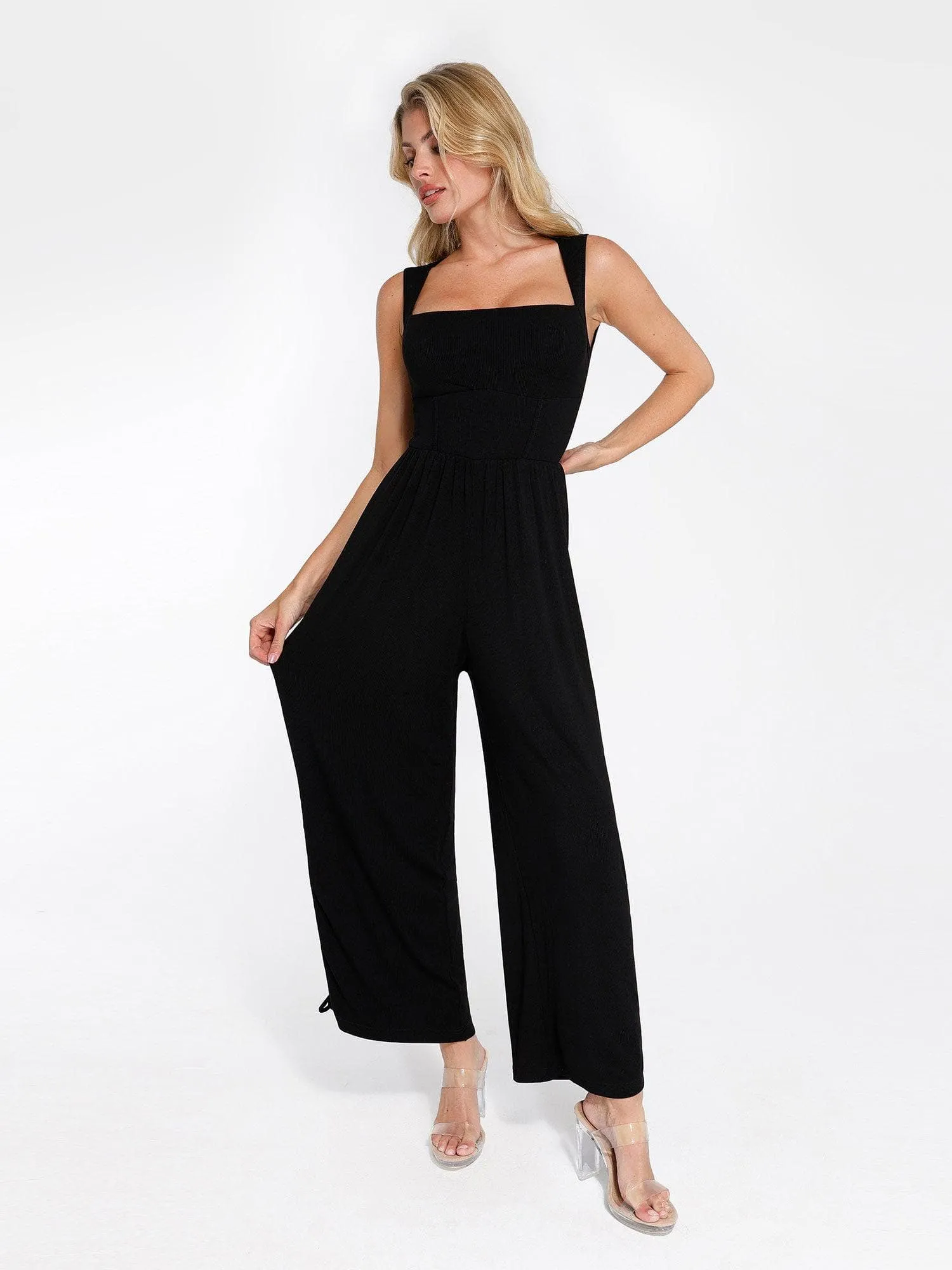 The Shapewear Jumpsuit with Adjustable Trouser Legs sold by Popilush product image thumbnail 5