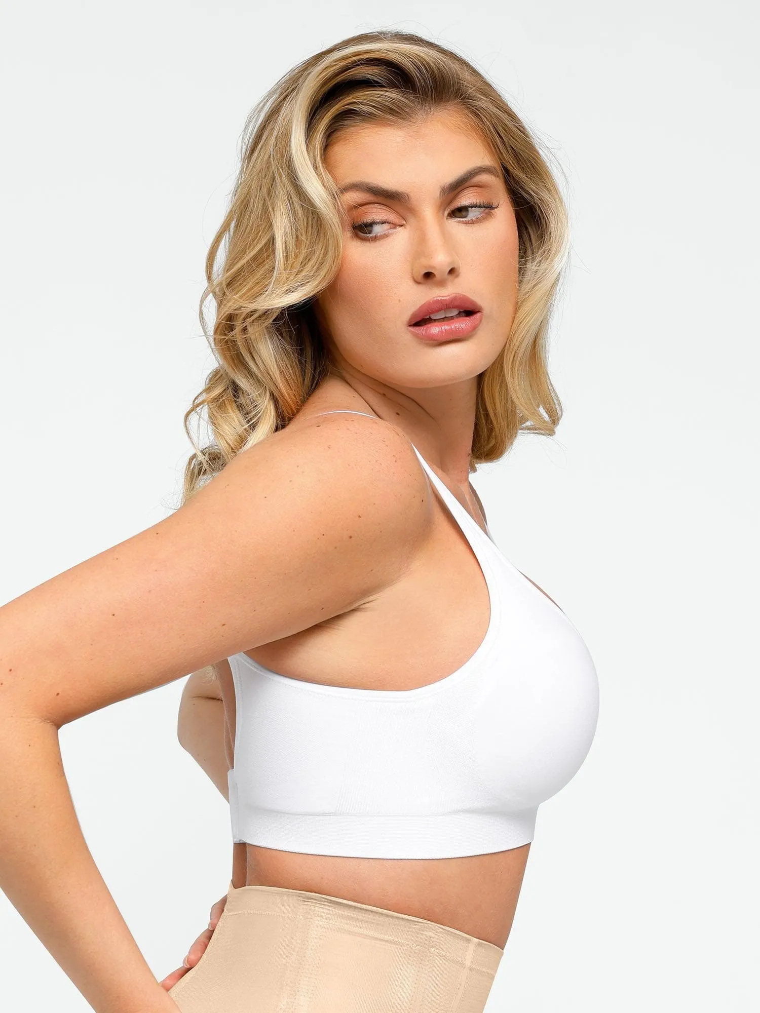 Seamless Wide-Strap Wireless Bra sold by Popilush product image thumbnail 3