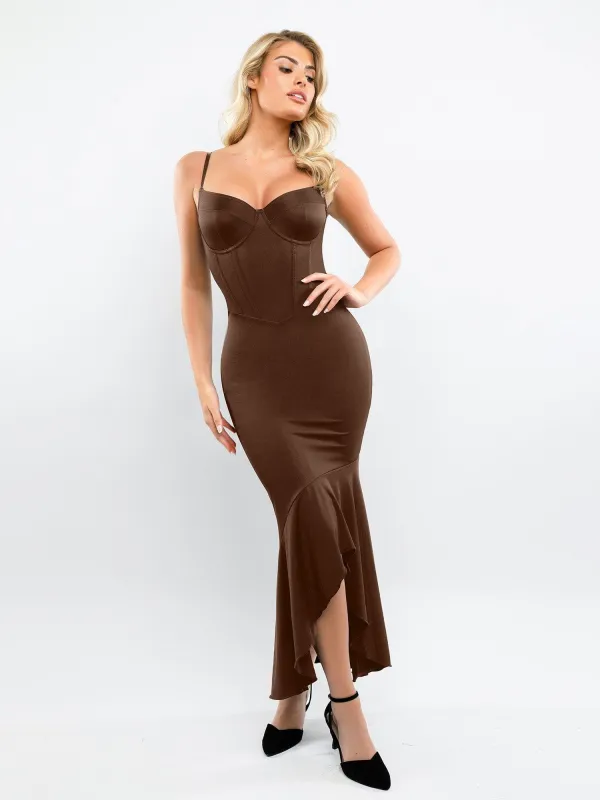 Built-in Shapewear Corset Style Maxi Dress made by Popilush
