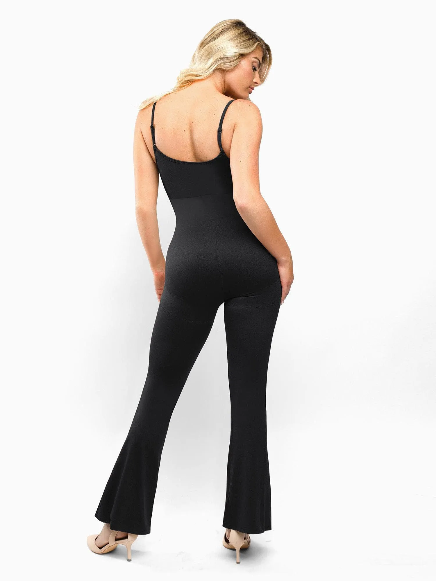 One Piece Shapewear Flare Slip Jumpsuit sold by Popilush product image thumbnail 4
