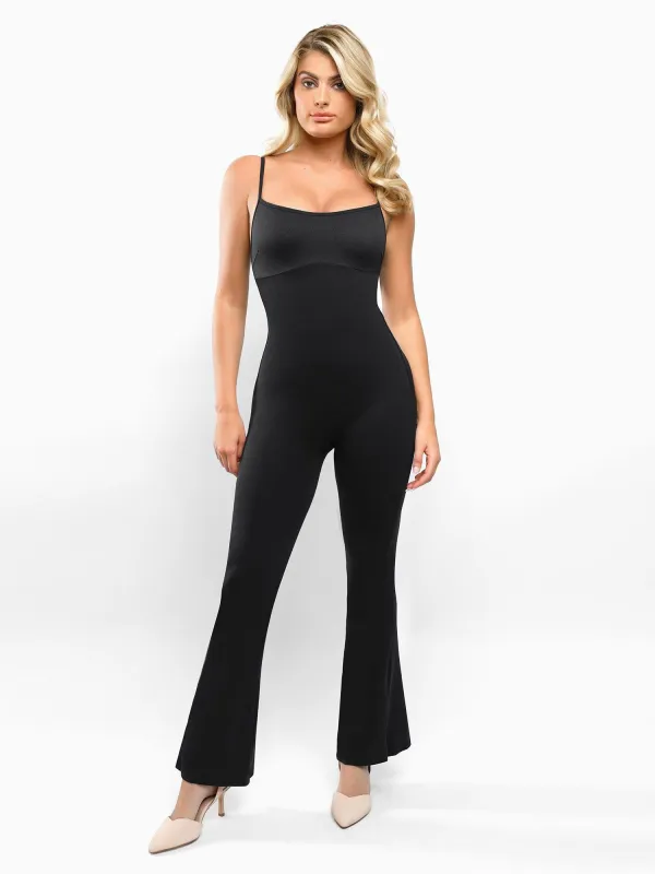 One Piece Shapewear Flare Slip Jumpsuit sold by Popilush