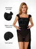 Shapewear Off Shoulder Shine Ruched Sculpting Maxi Dress sold by Popilush