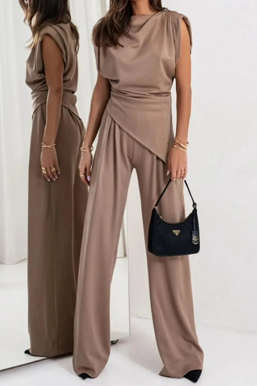 Round Neck Top and Pants Set sold by Gigi Laurent product image thumbnail 4