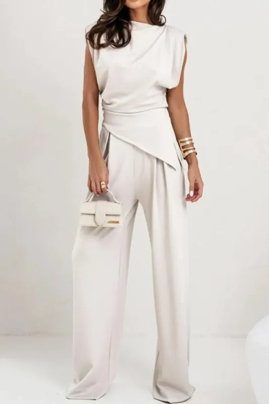 Round Neck Top and Pants Set sold by Gigi Laurent