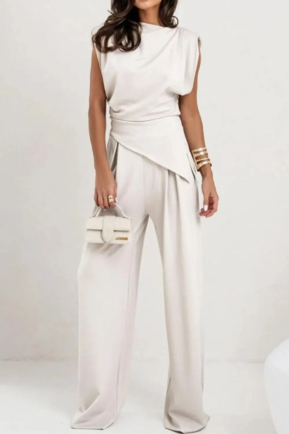 Round Neck Top and Pants Set sold by Gigi Laurent