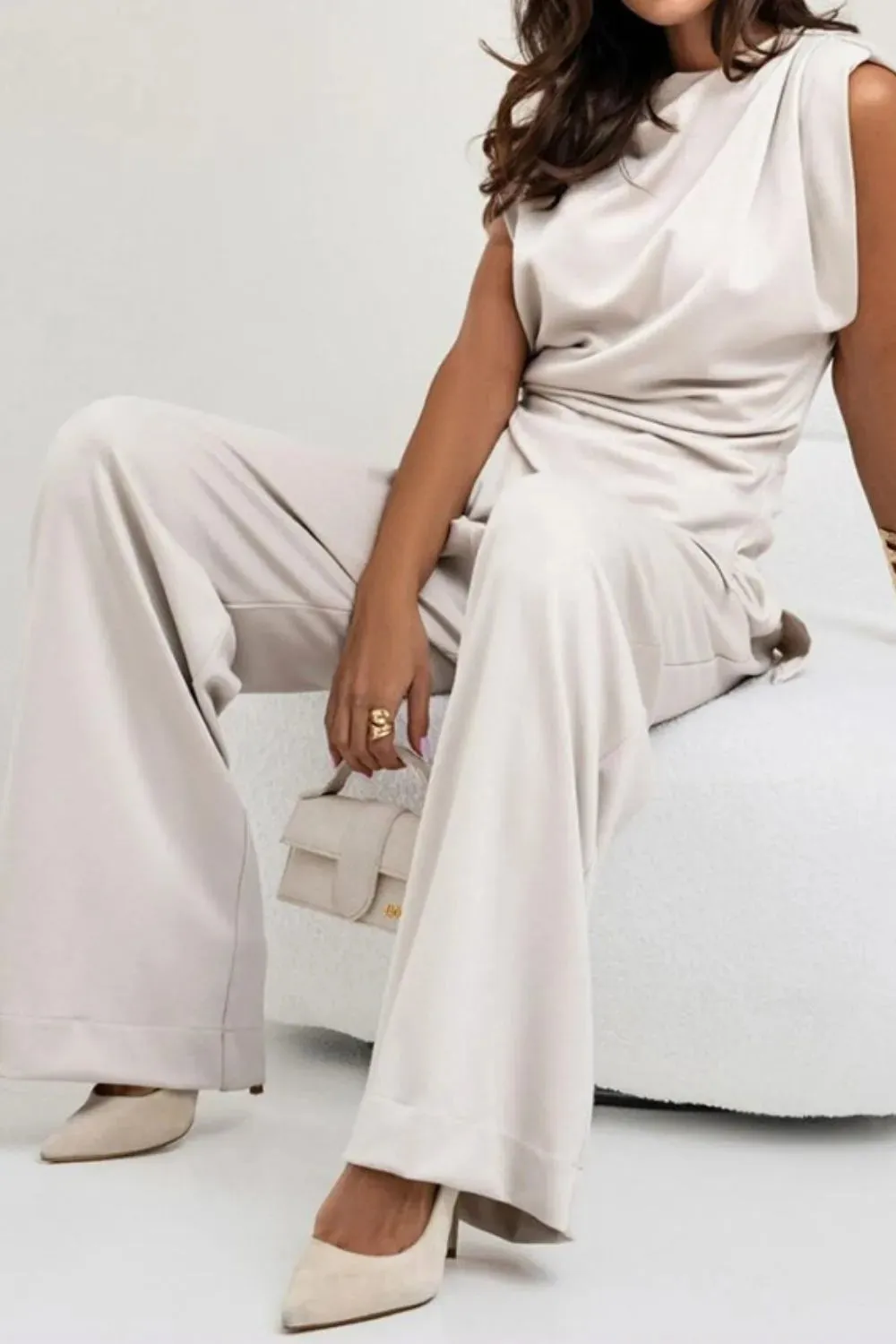 Round Neck Top and Pants Set sold by Gigi Laurent product image thumbnail 3