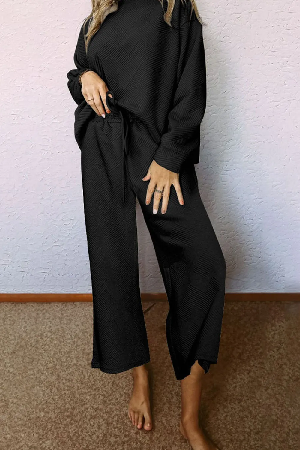 Dropped Shoulder Top and Pants Set sold by Gigi Laurent product image thumbnail 2