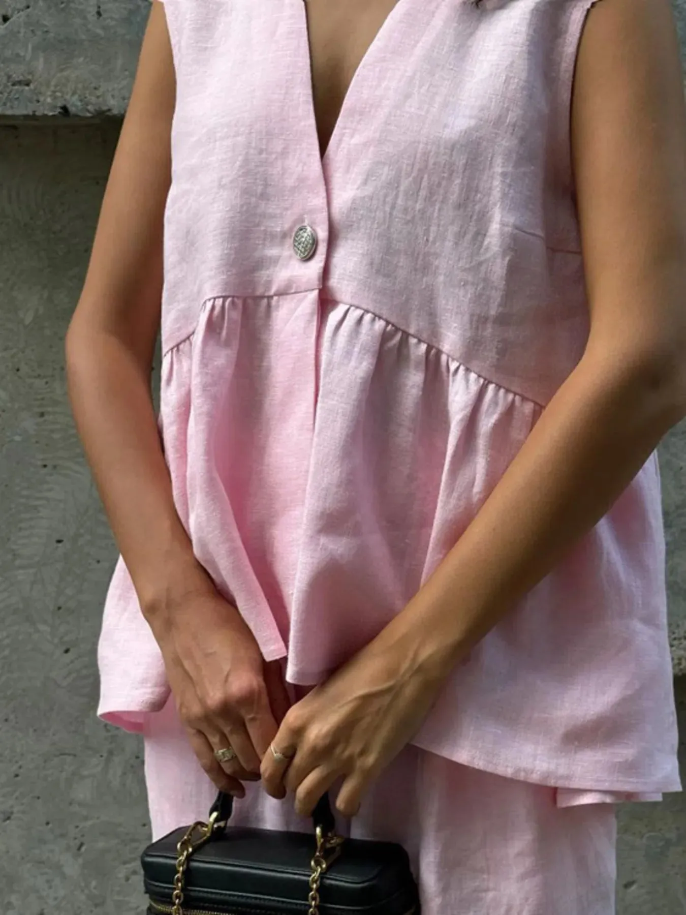 V-Neck Vest and Pants Set sold by Gigi Laurent product image thumbnail 4