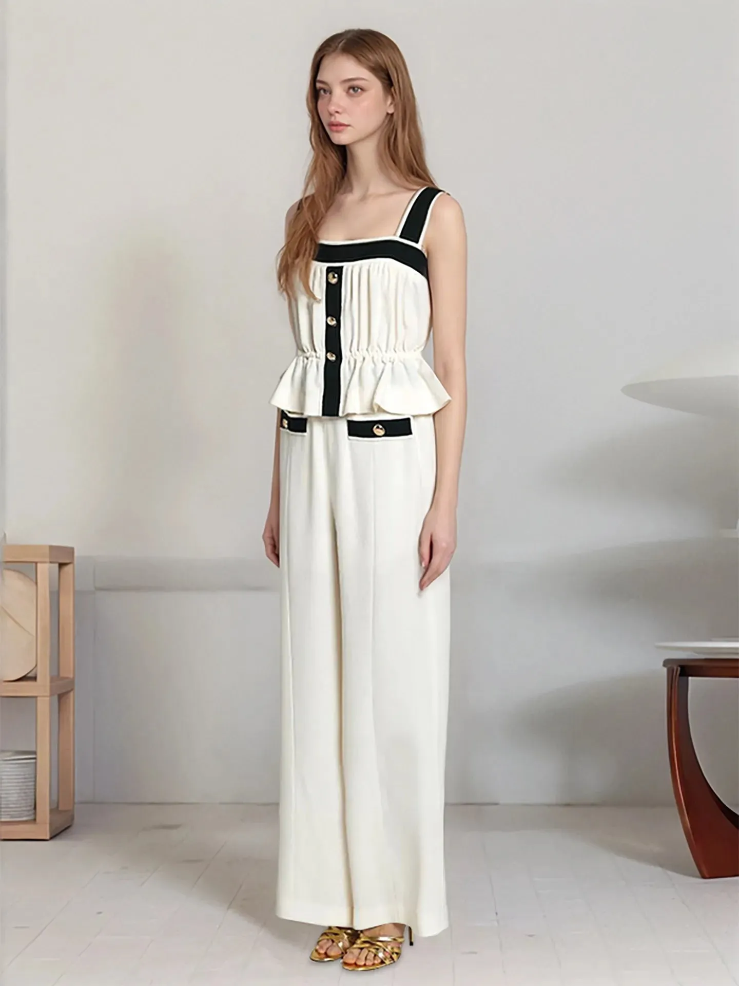 Ruffled Hem Tank and Pants Set sold by Gigi Laurent product image thumbnail 4