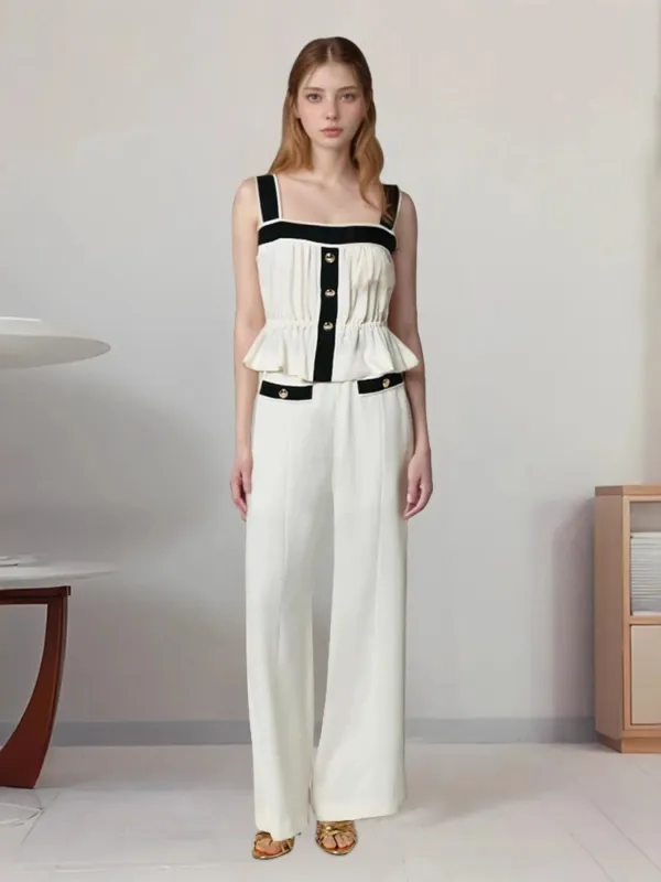 Ruffled Hem Tank and Pants Set sold by Gigi Laurent