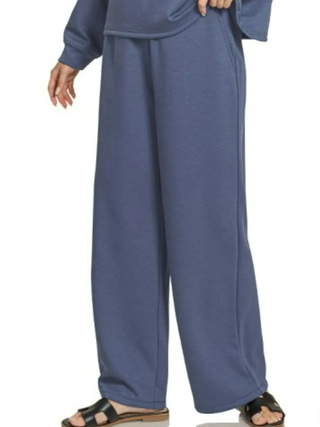 Zenana Scuba Crewneck Sweatshirt and Pants Set sold by Gigi Laurent product image thumbnail 3