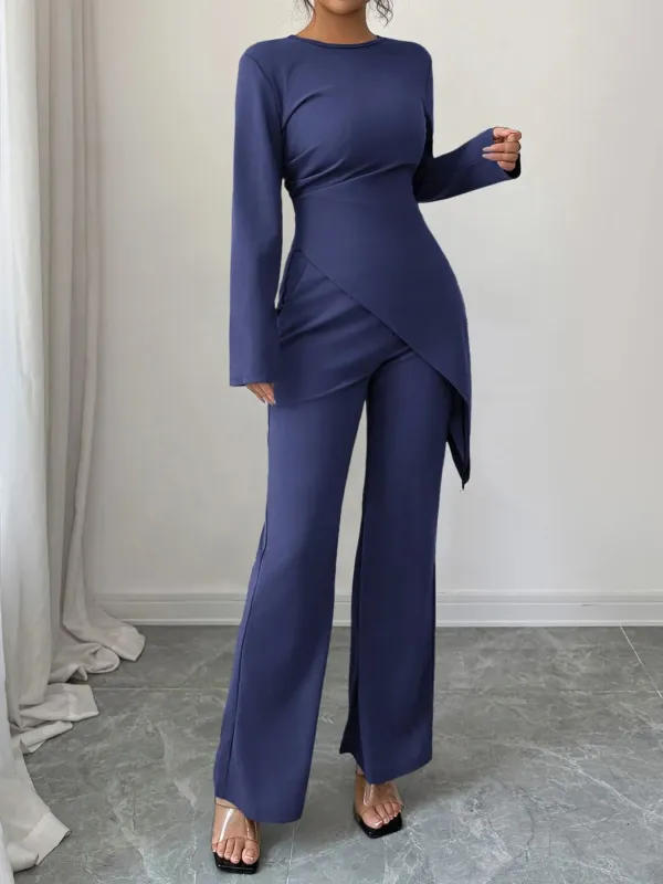 Asymmetric Long Sleeve Top and Pants Set sold by Gigi Laurent
