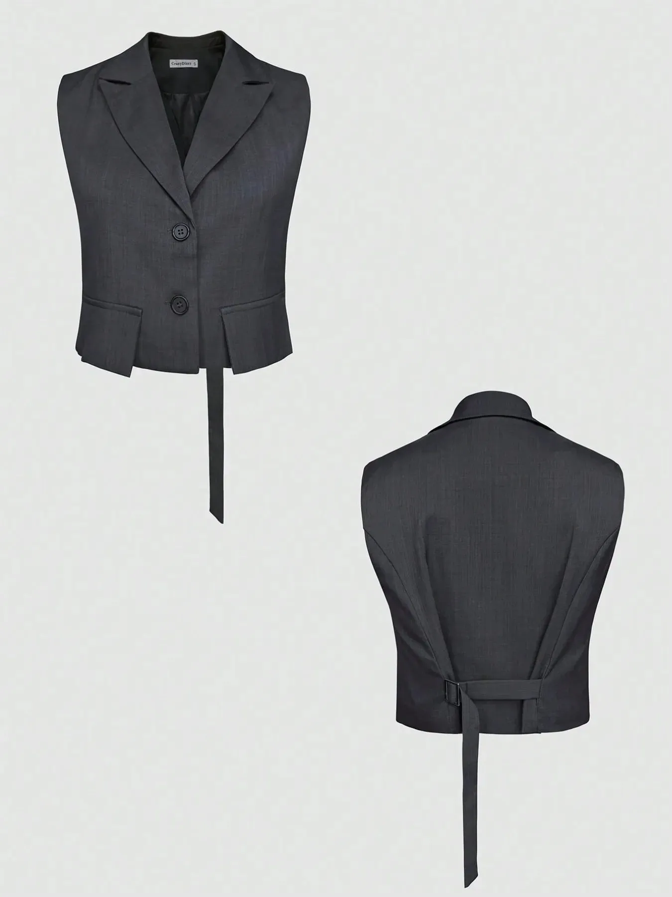 Button Up Sleeveless Top and Pants Set sold by Gigi Laurent product image thumbnail 5