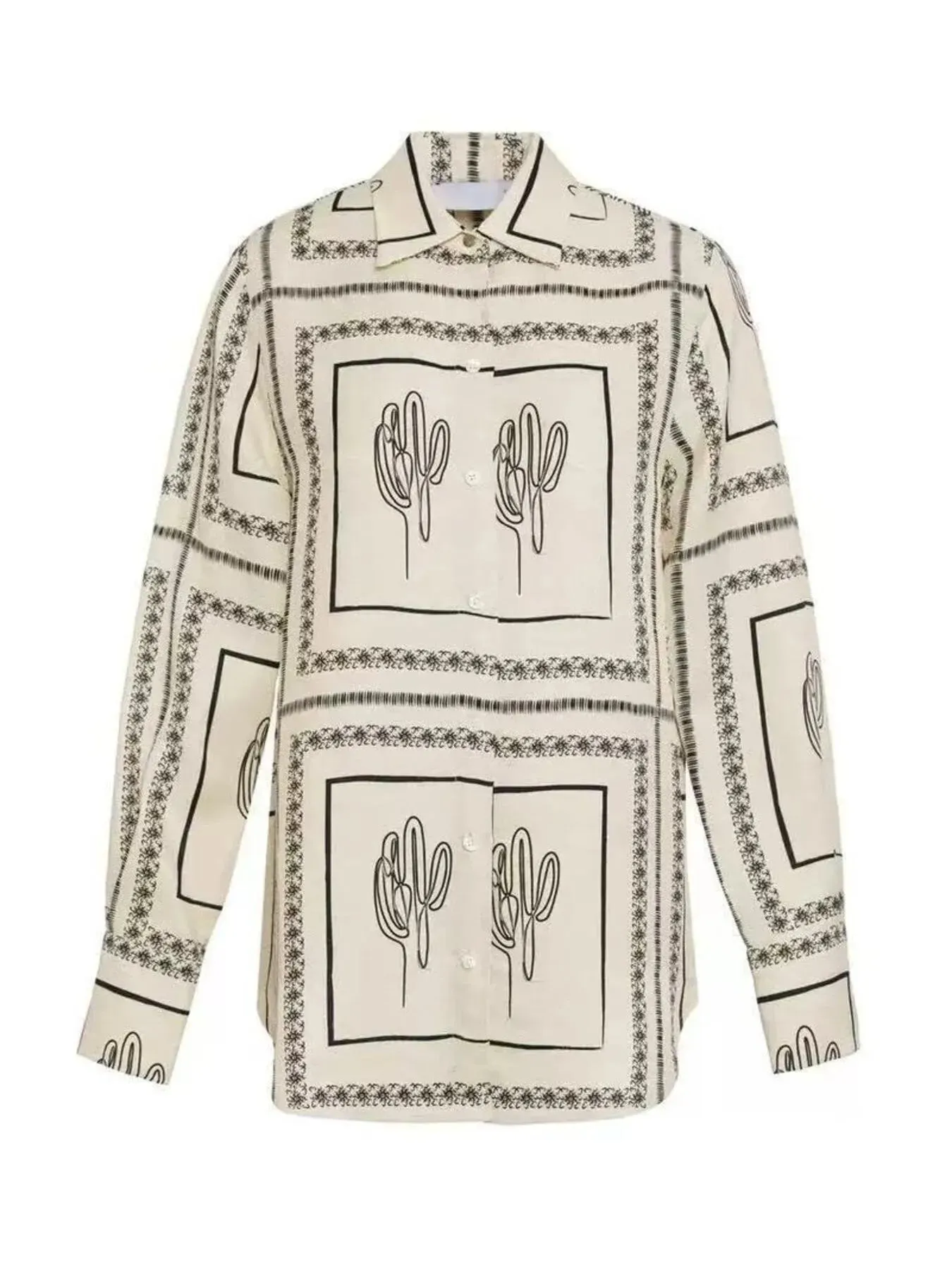 Printed Button Up Shirt and Pants Set sold by Gigi Laurent product image thumbnail 4