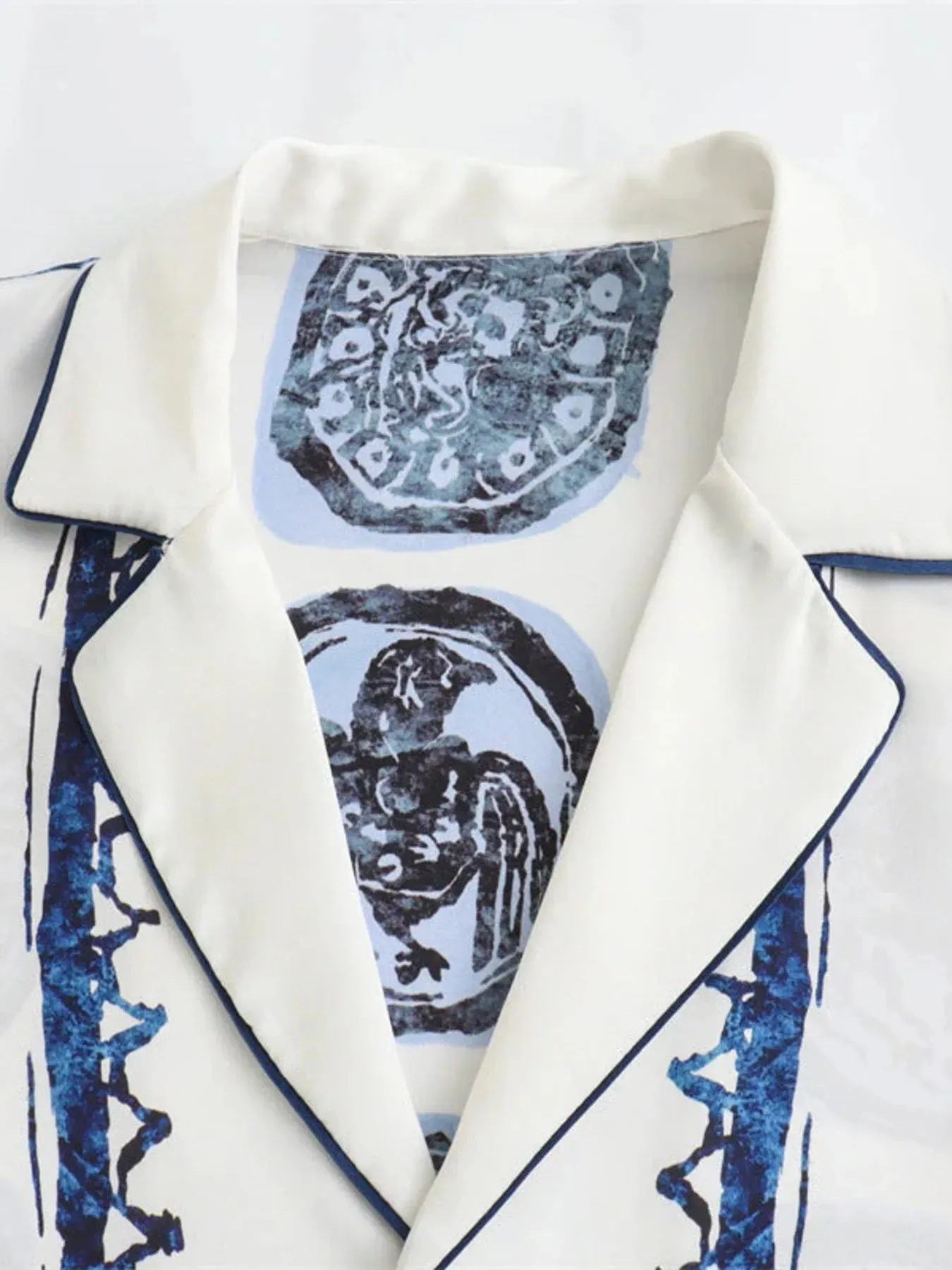 Printed Button Up Shirt and Pants Set sold by Gigi Laurent product image thumbnail 2