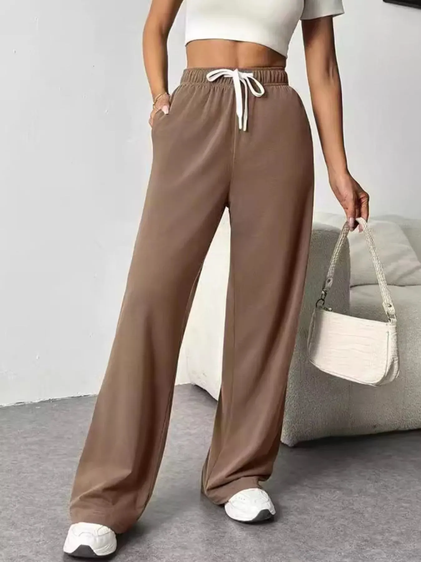 Drawstring Wide Leg Pants sold by Gigi Laurent product image thumbnail 4