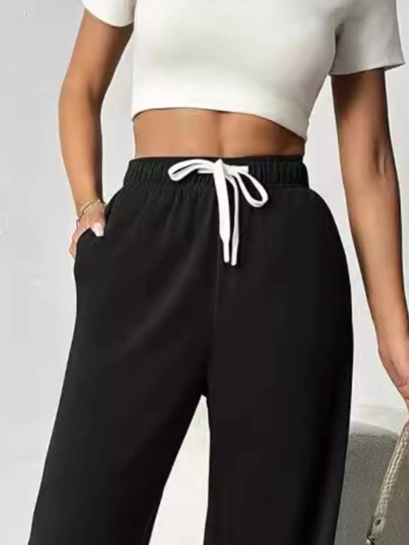 Drawstring Wide Leg Pants sold by Gigi Laurent product image thumbnail 2