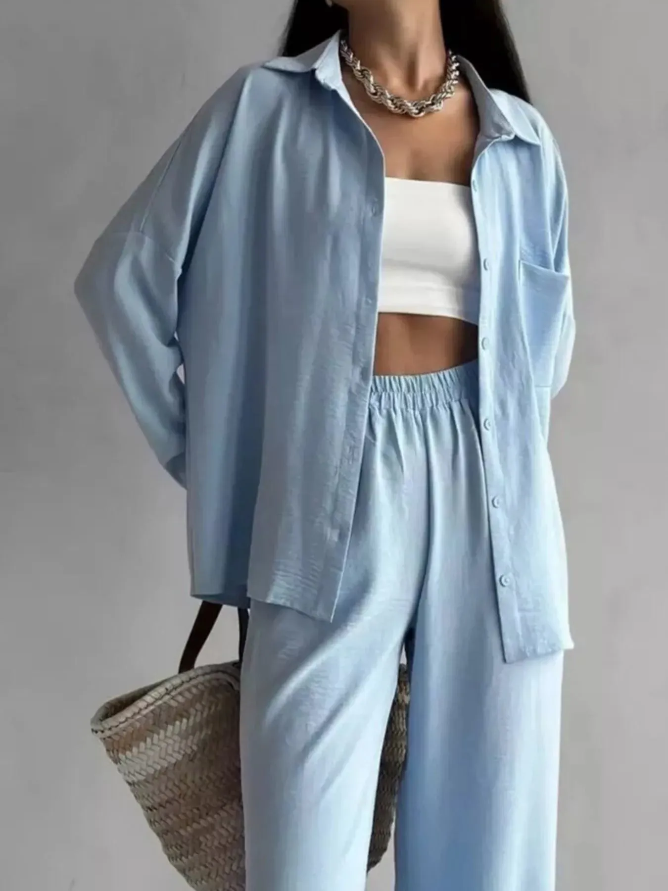 Button Down Shirt and Pants Set sold by Gigi Laurent product image thumbnail 3