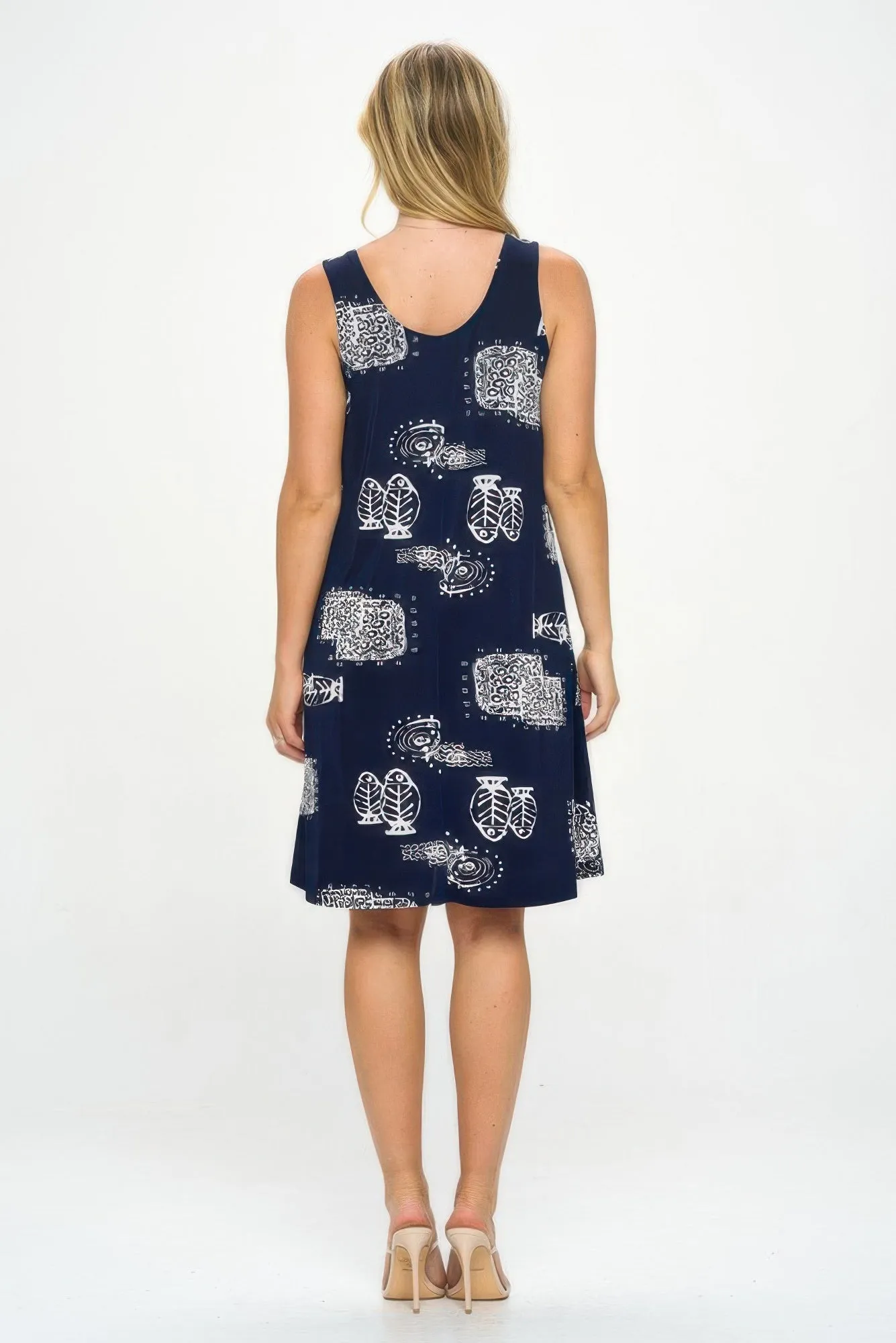 Sleeveless Tank Dress with Round Neckline sold by Gigi Laurent product image thumbnail 5