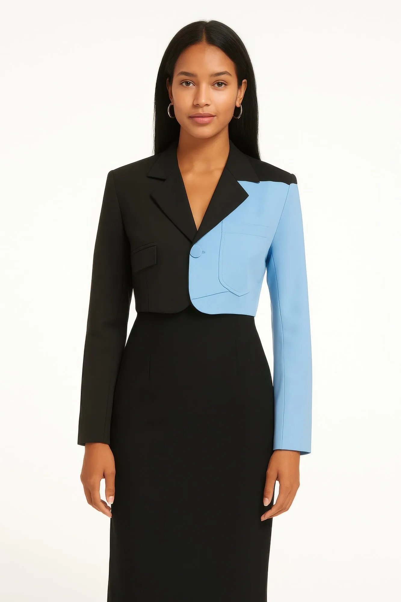 Short Color Block Blazer sold by Gigi Laurent product image thumbnail 4