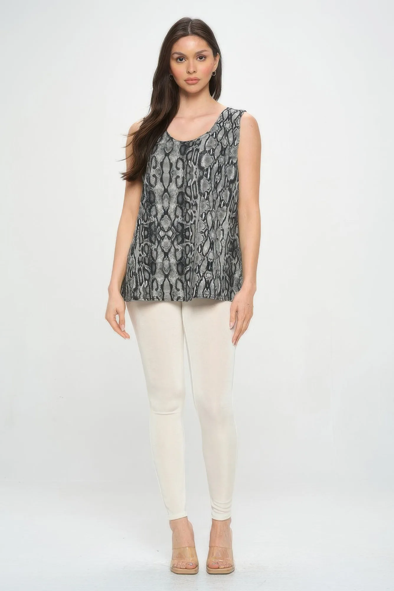 Hit Print Sleeveless Tank Top sold by Gigi Laurent product image thumbnail 5